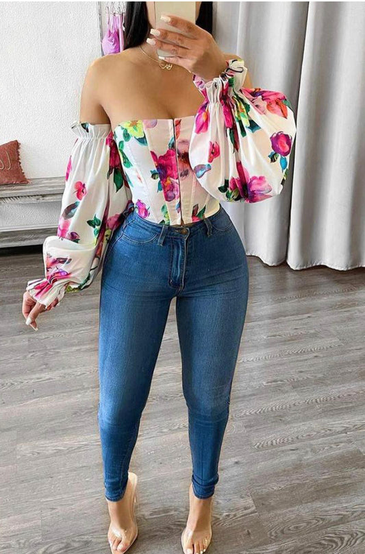 Gianna Floral Print Top