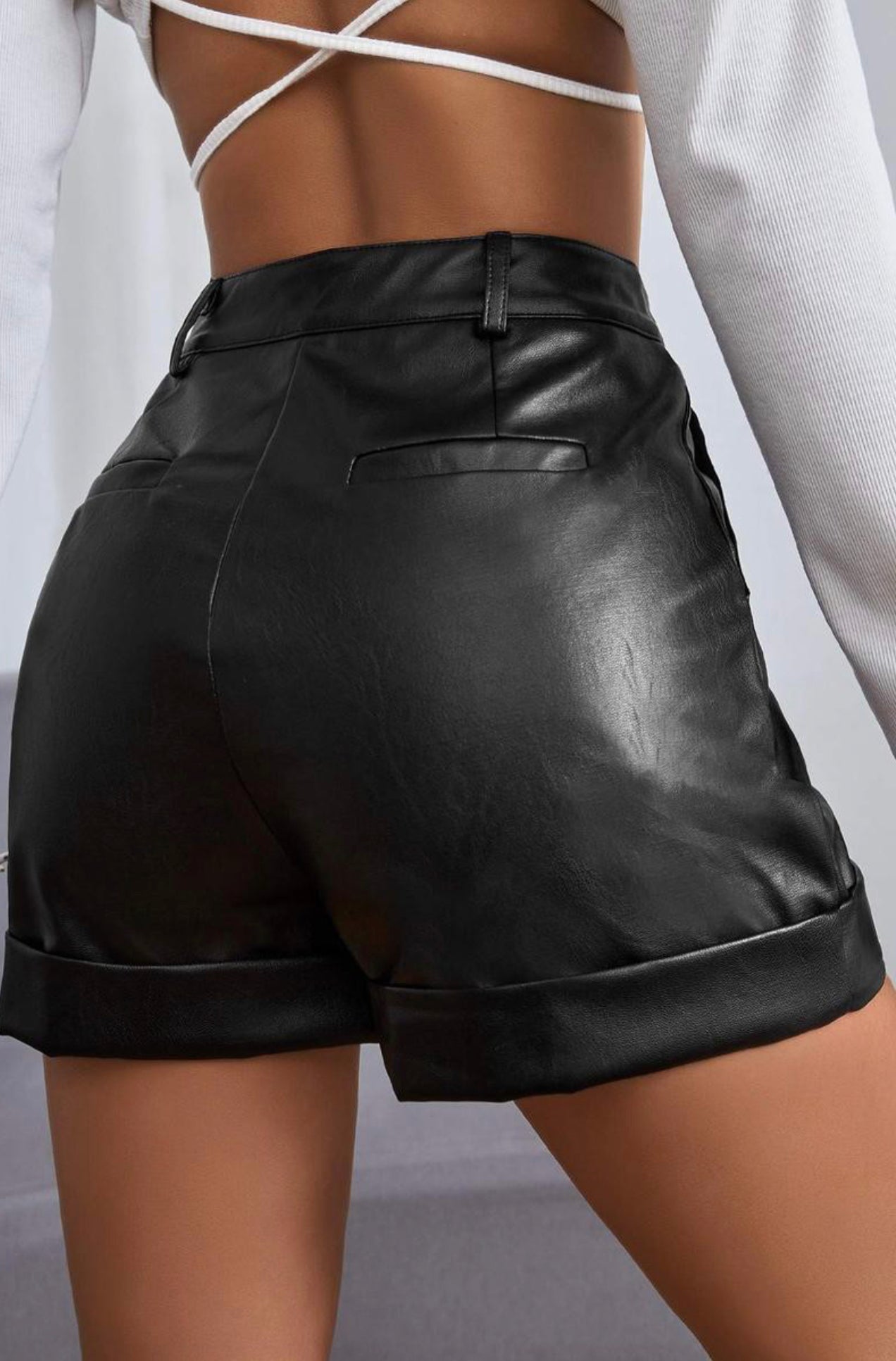 Ellie Leather Shorts