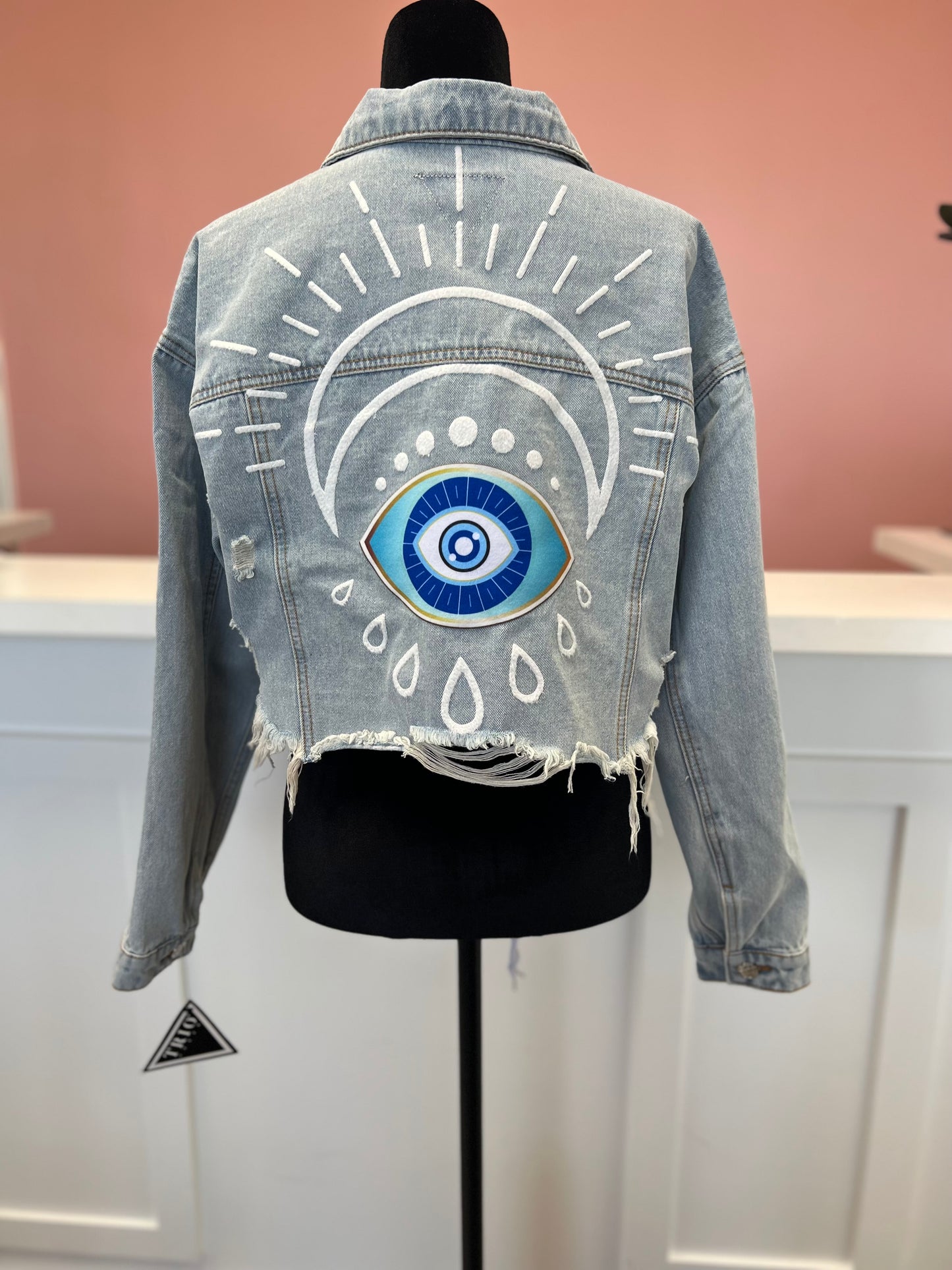 Stay Positive Denim Jacket