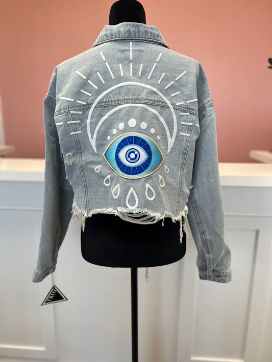 Stay Positive Denim Jacket