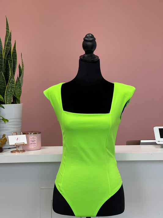 Crystal's Neon Green Bodysuit